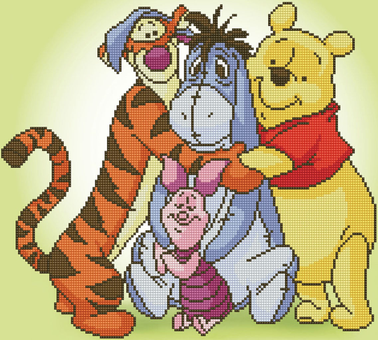 Diamond Dotz Disney Nalle Puh ja Kumppanit