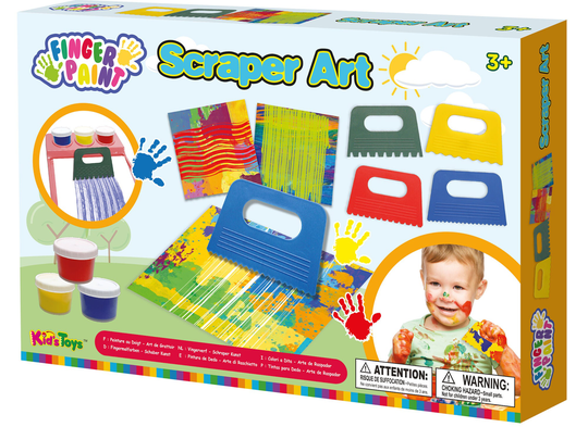Kids Dough Scrape Art Sormivärisetti