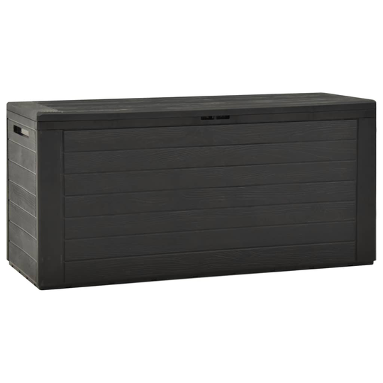 vidaXL Puutarhan varastoarkku antrasiitti 116x44x55 cm