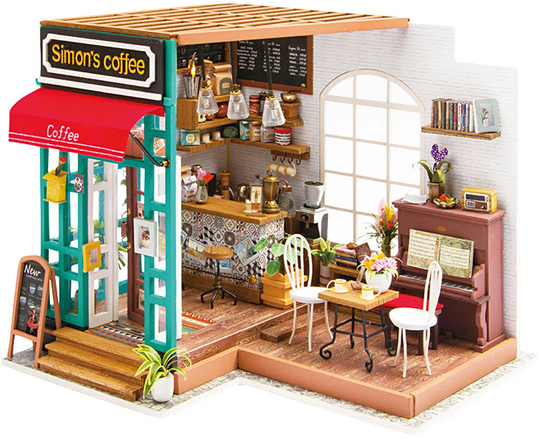 Creativ Company Askartelusetti Miniatyyrihuone Kahvila