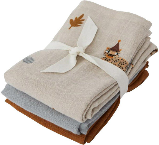 OYOY Musliiniliina 3-pack Leopard