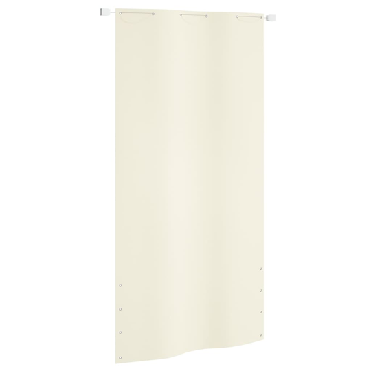 vidaXL Parvekkeen suoja kerma 120x240 cm Oxford kangas