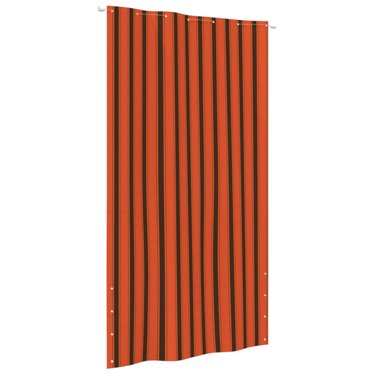 vidaXL Parvekkeen suoja oranssi ja ruskea 140x240 cm Oxford kangas