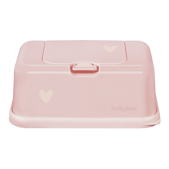 Funkybox Säilytysrasia Kosteuspyyhkeille Heart, Vaaleanpunainen