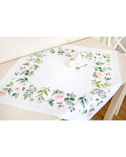 Duk Blad och blommor