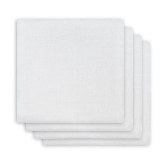 Jollein Musliiniliinat Bamboo 4-pack, White