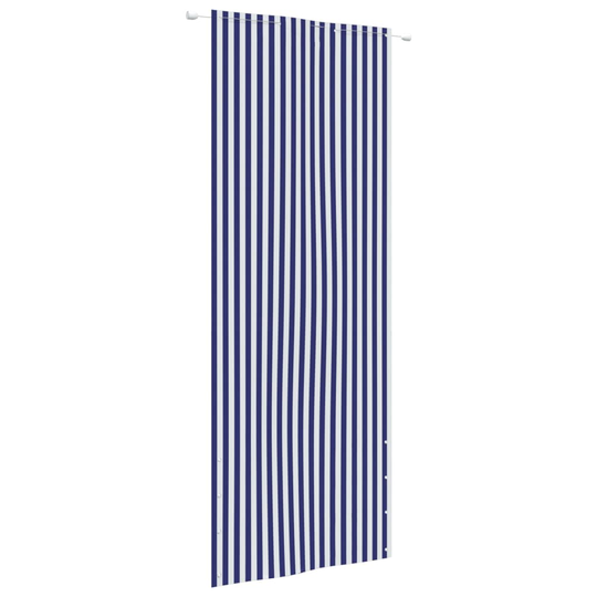 vidaXL Parvekkeen suoja sininen ja valkoinen 80x240 cm Oxford kangas