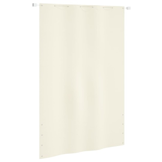 vidaXL Parvekkeen suoja kerma 160x240 cm Oxford kangas