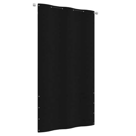 vidaXL Parvekkeen suoja musta 120x240 cm Oxford kangas