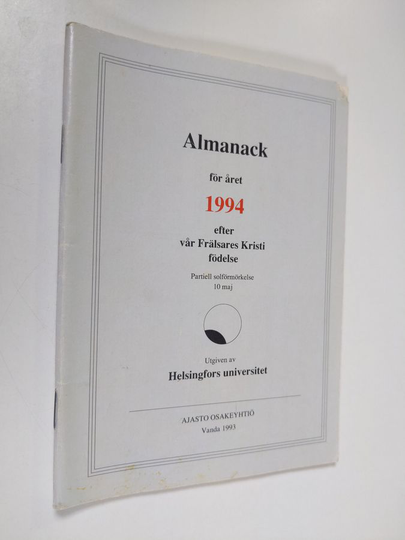 Almanack för året 1994 efter vår Frälsares Kristi födelse