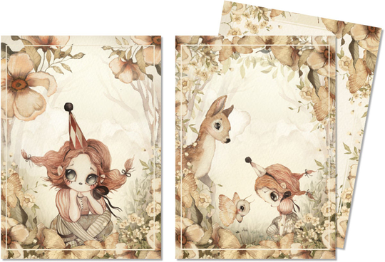 Mrs Mighetto Kortit 2-pack The Floral Glade 10x15
