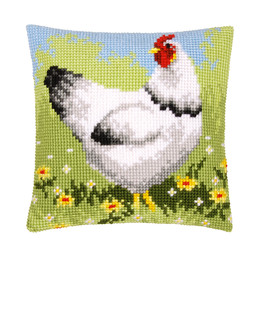 Tyynynpäällinen Valkoinen kana