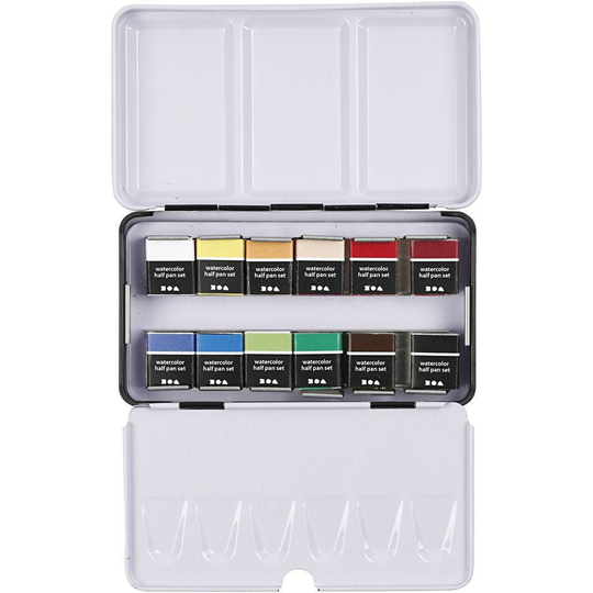 Pigment Art Proff Aqua Akvarellivärit 12 Väriä