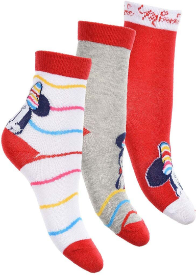 Disney Minni Hiiri Sukat 3-pack, Punainen, 23-26