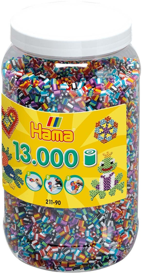 Hama Midi Raidalliset Askarteluhelmet 13000 Osaa Mix 90