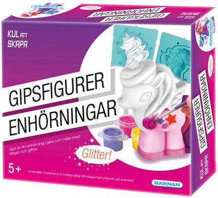Kärnan Kipsifiguuri Yksisarvinen Kimalle