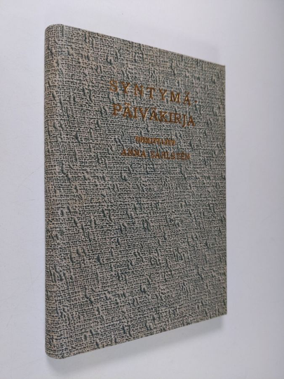 Anna Sahlsten : Syntymäpäiväkirja