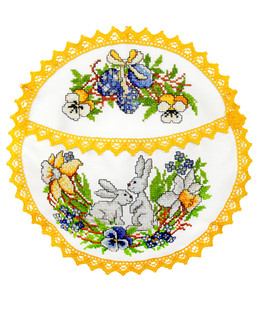 Pääsiäinen-seinävaate, jossa tasku