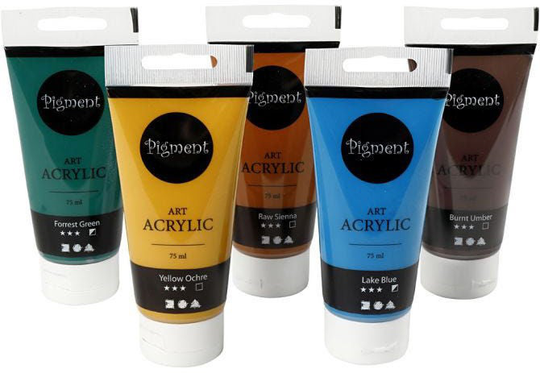 Pigment Art Acrylic Akryylimaalit Luonnonvärit